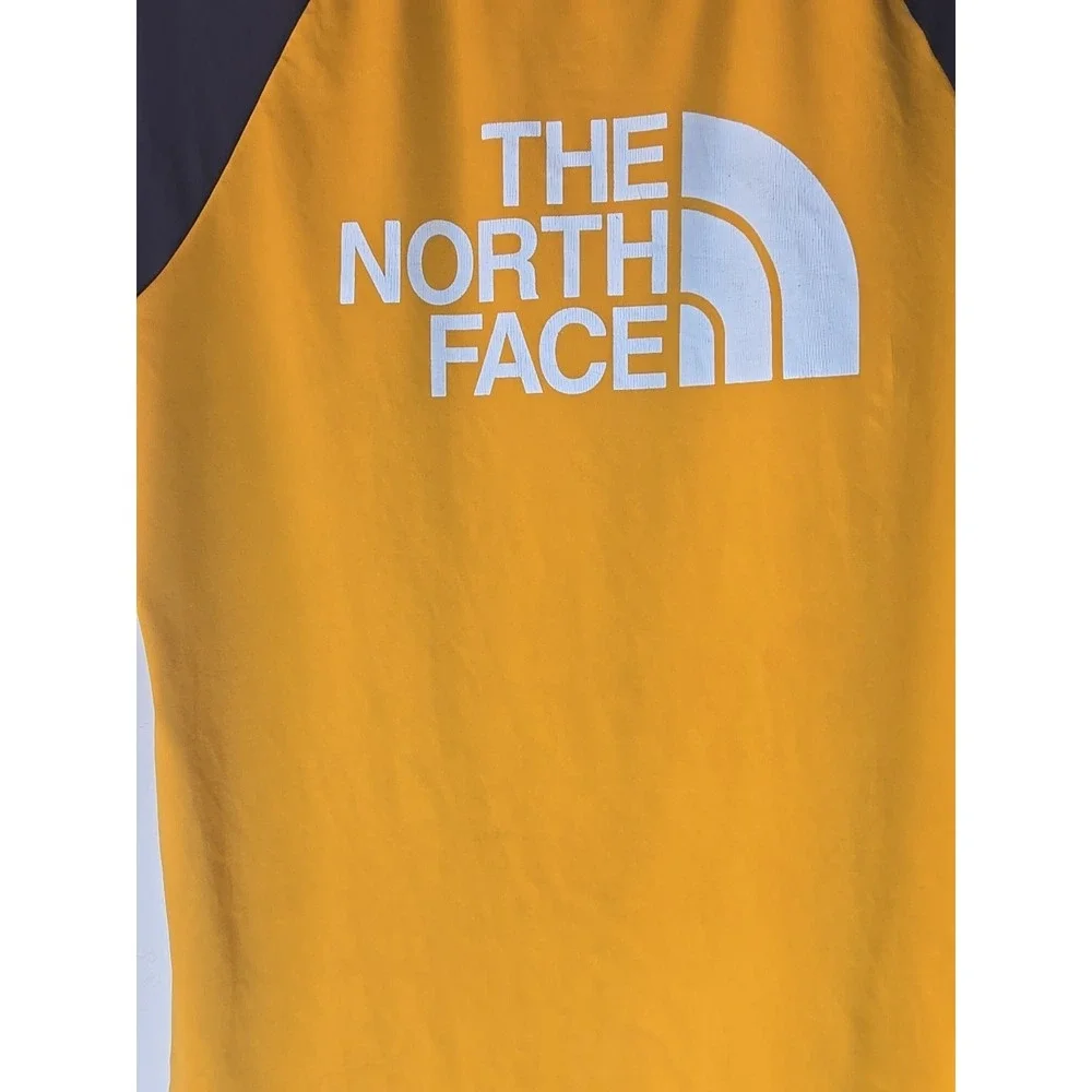 The North Face Boys XL 18/20 Orange Logo T-Shirt Youth Short Sleeve UPF 50 Tee